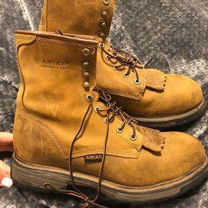 Ariat men’s steel toed boots 12D